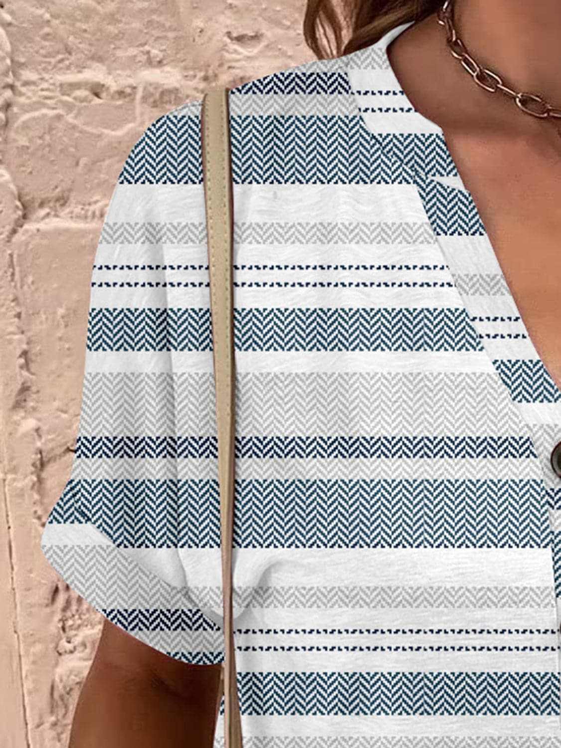 Chic sheer short sleeve blouse - Love Salve